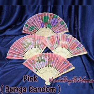 KIPAS BAMBU KAIN / KIPAS TANGAN VINTAGE / KIPAS LIPAT JEPANG  / KIPAS TANGAN GAYA CHINA / KIPAS KAYU DANCE / FOLDING FAN / KJP8834