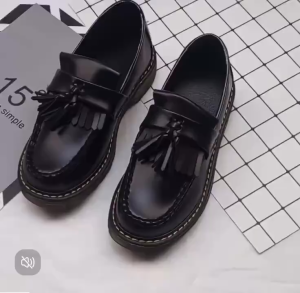Men Shoes Korean Style Business Formal Office Leather Slip-on with cushioned insole