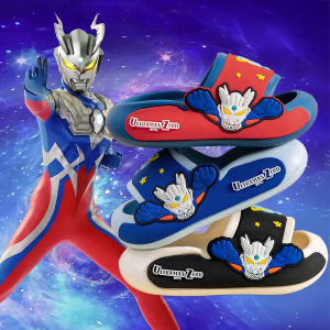 Ultraman Childrens Indoor Slippers Soft Bottom Anti-Slip Comfortable Sensation Clogs Boys 2025 New Style Cartoon Home Slippers
