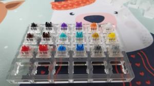 Công Tắc Bàn Phím Cơ Outemu 3Pin - Đen Xanh Nâu Đỏ Tùy Chọn Chống Bụi Tuyến Tính Cảm Giác Chạm Clicky Im Lặng Tương Thích Với MX Switch Cho Máy Tính Để Bàn Laptop
