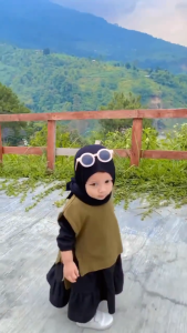 LITTLEKIMY - Rompi Rajut Anank Rompi Anank Perempuan Tali Pinggir KIMY Vest Knit Outer