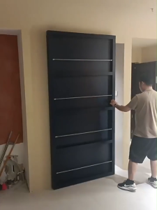 Floating Back Hidden Sliding Door Rail Set Ghost Concealed Soft Close Sliding Barn Door Track