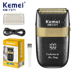 Kemei | Kemei KM-T371  Electric Shaver for Men Waterproof Reciprocating Cordless Razor USB Rechargeable Shaving Machine Barber Trimmer