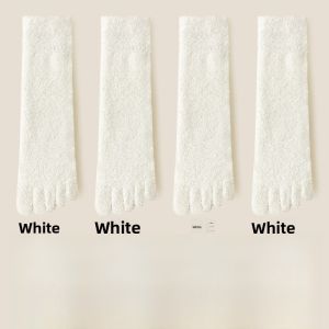 miiow | Thickened Fleece Five-Fingered Sleep Socks For Men And Women Warm Home Floor Socks Winter Special Sleepwear Catman Brand