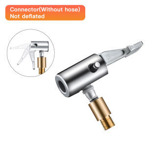 Portable Inflatable Pump Connector for Car Tire Air Chuck Compressor Can Be Deflated Tire Inflator Tire Chuck for Hose Repair