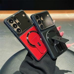szhaiyu | Flip Len Camera Protection Invisible Magnetic Bracket Phone Case for for Samsung Galaxy S25 FE S24 S23 S26 Ultra A57 A37 A17 A07
