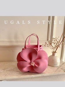 Ugals ชาจีนดอกไม้กระเป๋าถือสําหรับจัดเลี้ยงงานแต่งงาน หวาน Lady กระเป๋าคลัทช์ Interlayer โพลีเอสเตอร์ ซับใน มือถือ