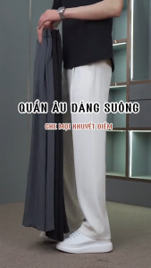 Quần âu nam nữ form suông nửa cạp chun SUN mặc thoải mái dễ phối đồ phong cách hàn quốc