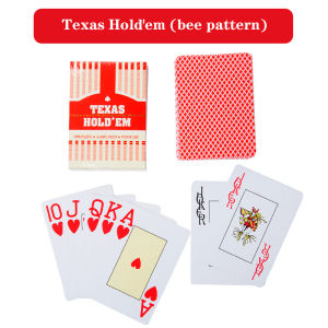 1 Bộ Baccarat Texas Holdem Thẻ Chơi Bài Bằng Nhựa Chống Thấm Nước Mịn Màng Bảng Bài Poker 63x88mm Cho Trò Chơi Cầu Vượt Qenueson