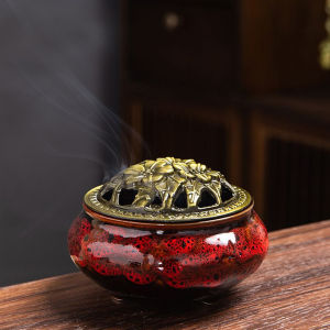 Jozoo Ceramic Incense Burner Vintage Incense Stick Shelf Yoga Spa Home Decoration