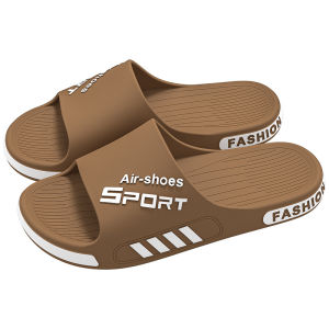 Mens Summer Outdoor Slippers Trendy Indoor Home Anti-Slip Comfortable Sports Sandals Male Model PVC Material Slip-On Shoes