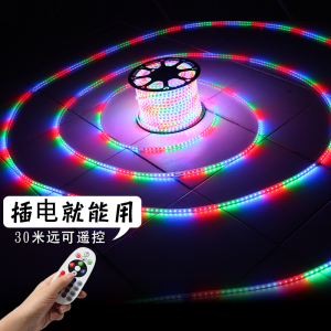 Outdoor LED Colorful Neon Changeable Long Strip Wall Decorative Running Horse Lamp Rainproof New Year Farmhouse Decoration