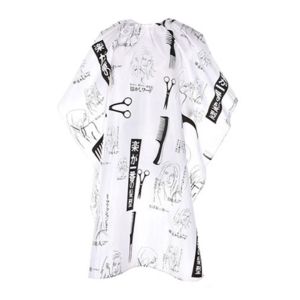 ผ้าคลูมตัด เสื้อ Hair Barber บาเบอร์ Salon ซาลอน 100x140 ซม.ลายญี่ปุ่น ผ้าคลูมซอยผม ผ้าคลูมซอย ผ้าคลูมตัด ผ้าคลูมตัดผม