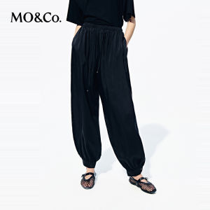 MO&Co. | Rayon Cupro Cooling Comfort Waistband Cuff Lounge Pants