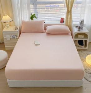 1pc lembaran penutup katil satu warna baru sesuai untuk katil pangsapuri bilik tidur wanita pelbagai saiz 120/150/180cm