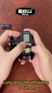 SAMOLLA Máy Câu Cá Điện Tử Chống Nước Dành Cho Câu Cá Trên Băng Biển Sâu Sạc USB Nước Mặn Câu Cá Bằng Nhôm Máy Câu Cá Bằng Nhôm