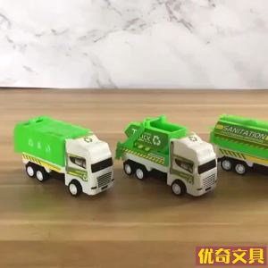 1 Chiếc Xe Tải Rác Mini Kéo Lùi Quán Tính Đồ Chơi Xe Kỹ Thuật Mô Hình Nhựa Quà Tặng Trẻ Em - Mô Hình Xe Tải Ngẫu Nhiên Dành Cho Trẻ Từ 14 Tuổi Trở Lên