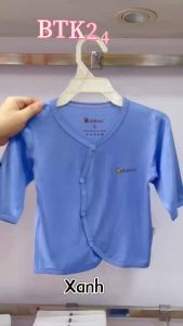 Áo sơ sinh dài tay BABIBOO áo tay dài vải viscose siêu mềm cho bé trai bé gái BTK24