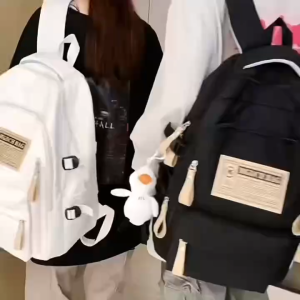 กระเป๋าเป้สะพายหลัง แล็ปท็อป ผ้าไนลอน ขนาด16นิ้ว เหมาะสำหรับกระเป๋านักเรียน เป้เดินทาง กระเป๋าอเนกประสงค์ พร้อมส่ง