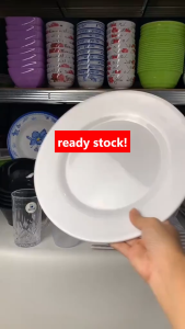 PROMO 12 PCS Piring Melamin 10 Inch Ceper Makan Prasmanan Semi Melamine Katering Pesta Murah