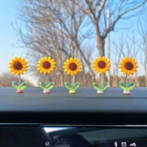 HALEXIONG | Cute Shake-Head Sunflower Car Ornament