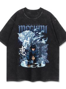 เสื้อยืดแขนสั้นผ้าฝ้ายหลวมๆ สำหรับผู้ชายและผู้หญิง ลายการ์ตูน ฤดูร้อน 2024 ระบายอากาศได้ดี ปกติ คอกลม จีบ จับจีบ