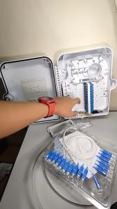 odp 24 core lengkap pigtail adapter / fat 24 core fiber optic