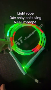 Dây nhảy phát sáng dây nhảy đèn Led nhiều màu cao cấp điều chỉnh được độ dài - Katjumprope