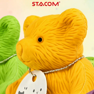 (SPM) Tẩy/Chuốt chì STACOM hình Gấu ngộ nghĩnh - PS213 - 2in1 vừa tẩy vừa gọt siêu tiện lợi