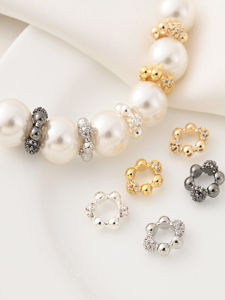 สร้อยข้อมือ DIY ทำมือ ชุบทอง โลหะผสม จี้รูปกลม แหวนฟองสบู่ เครื่องประดับแฟชั่นใหม่ ราคาไม่เกิน 10 หยวน