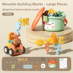 Letop Baby | Educational Large Soft Building Blocks Toys for 3-6 Years Old Children Birthday Gift