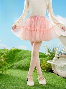 Girls Summer Cotton Blend Trousers Skirt Pants Breathable Cool Sweat Absorbing Mosquito Proof Base Layer Pants Kids Clothing