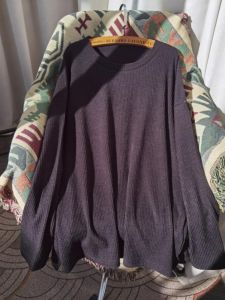 Casual Loose Long Sleeve round Neck Knitted Sweater Womens Style Sweet Wind Comfortable Fit Polyester Fiber round Neck Sweater