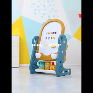 Kids Drawing Board Study Table Set With Chair Drawing Board with Painting Supplies for Little Boys and Girls