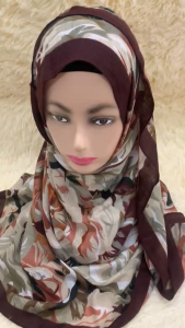 Viscose Print Shawl – Soft Stylish & Lightweight Scarf for Women –All-Over Print – Modest Fashion Wrap for Daily Wear Travel & Special Occasions