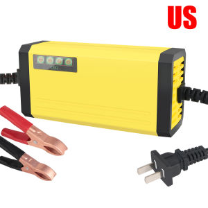 Moto Truck Battery Charger Car Battery Charger LED Display Wet Dry Lead Acid Battery 220V Power Puls Repair Charger 12V 2A