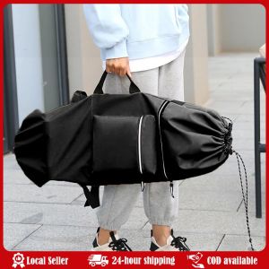 Sports Waterproof Durable Skateboard Carry Bag Longboard Backpack Shoulder Bag Skiboard Handbag Portable Longboard Carry Case Travel Accessories Skateboard Backpack Bag