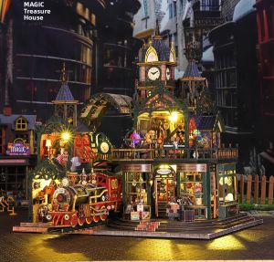 Nhà Búp Bê Bằng Gỗ Tự Làm Cỡ Lớn Với Bộ Đèn Đồ Nội Thất Thu Nhỏ Đồ Chơi Thủ Công Dành Cho Lứa Tuổi 14+ Ý Tưởng Quà Tặng Sinh Nhật