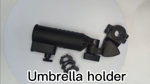 Adjustable Golf Push Cart Umbrella Holder Black Golf Cart Umbrella Holder Golf Push Cart Accessories
