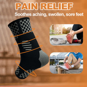 1/2 PCS Ankle Compression Socks for Women MenAnkle Brace Support Sleeve for SwellingPlantar Fasciitis Arthritis Tendinitis