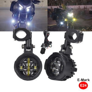 Đèn Sương Mù Xe Máy Hai Màu 100W Đèn Chiếu Xa Lắp Được Cho Nhiều Loại Xe Phù Hợp Với BMW R1200GS F800GS F700GS F650 K1600 Màu Trắng Vàng