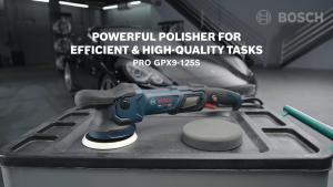 BOSCH GPX 9-125S PRO Orbital Polisher 900W Corded | 6 Speeds | Vibration Control