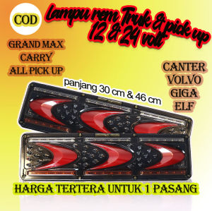 Lampu Stop Rem Belakang Variasi Tail light Mobil Truk Truck pick up 12 24 volt Led grand max carry futura Canter Fuso Volvo Traga Elf Giga Hino Lamp Stopan runing sein Custom Terbaru