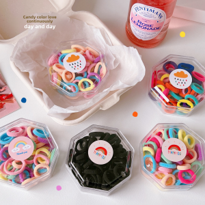 Candy Colored Hair Ties for Women Adult Elastic Hair Bands Sweet Non-Damaging Korean Style Fashionable Hair Bands