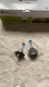 COMBO 10 bóng đèn pha ô tô bóng H7-HCL đầu xanh siêu sáng. Điện 12v và 24v