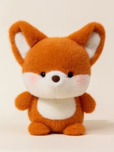 QIAOSHANG | Adorable Fox Companion West Highland Plush Toy Teddy Bear