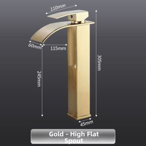 Black Waterfall Hot and Cold Faucet