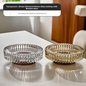 Ashtray Dust-Proof Creative Decorative Glass