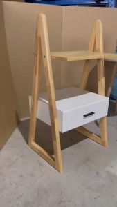 Tiancai Solid wood Drawer Stand Layer Nordic bedside table furniture livingroom stand small TV rack