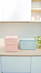 Inochi Tokyo Side Handle Basket – Large Multi-Purpose Storage Bin for Clothes Toys & Household Items